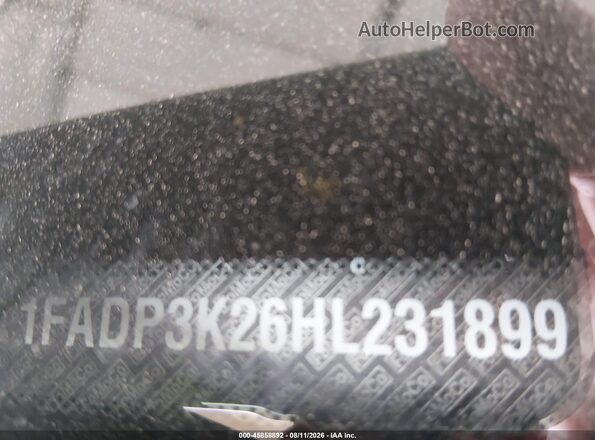 1FADP3K26HL231899 2017 FORD FOCUS Gray Engine compartment view