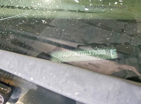 1FADP3K27GL270399 2016 FORD FOCUS Gray Շարժիչի բաժամունքի տեսք