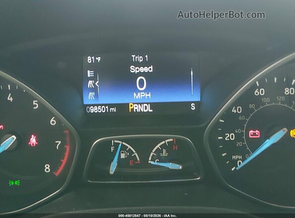 1FADP3K27GL271469 2016 FORD FOCUS White უკანა სავარძლების ხედი