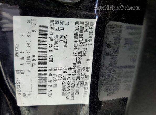 1FADP3K27GL302560 2016 FORD FOCUS Black Вид підкапотного простору