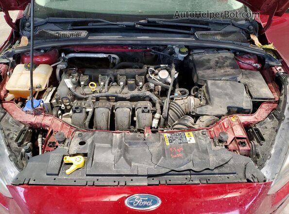 1FADP3K27GL360409 2016 FORD FOCUS Red უკანა სალონის ხედი