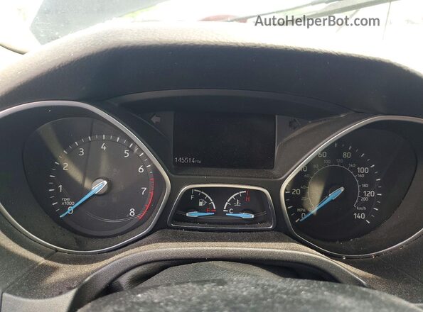 1FADP3K27HL218269 2017 FORD FOCUS Black Widok zestawu wskaźników