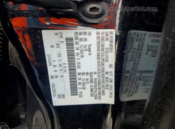 1FADP3K27HL218269 2017 FORD FOCUS Black Widok naklejki z numerem VIN