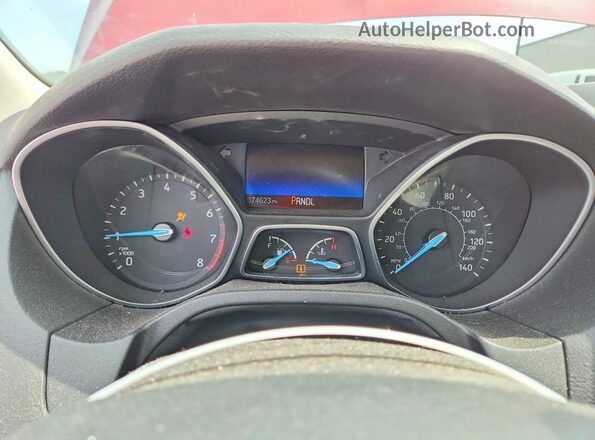 1FADP3K28GL238402 2016 FORD FOCUS Red Instrument cluster view
