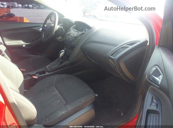 1FADP3K28GL347765 2016 FORD FOCUS Red წინა სალონის ხედი