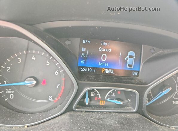 1FADP3K28GL364047 2016 FORD FOCUS White Vista del cuadro de instrumentos