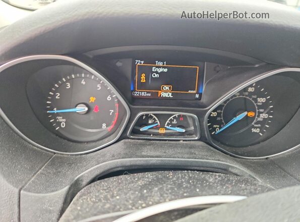 1FADP3K28HL234822 2017 FORD FOCUS Red Սարքավորումների վահանակի տեսք