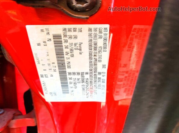 1FADP3K29GL264054 2016 FORD FOCUS Red Widok komory silnika