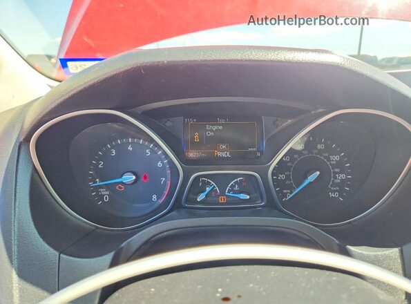 1FADP3K29GL264054 2016 FORD FOCUS Red Widok zestawu wskaźników