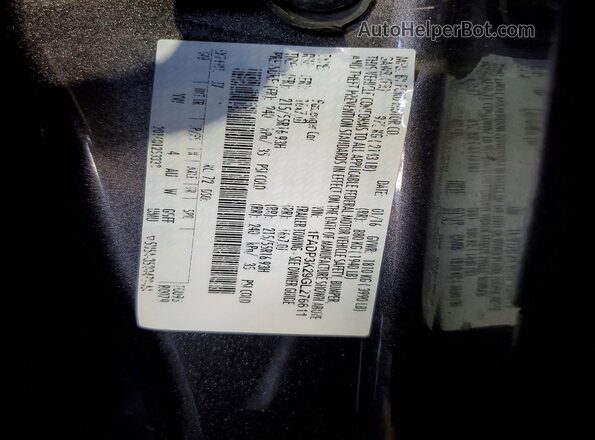 1FADP3K29GL276611 2016 FORD FOCUS Charcoal Սալոնի 360 աստիճան տեսք