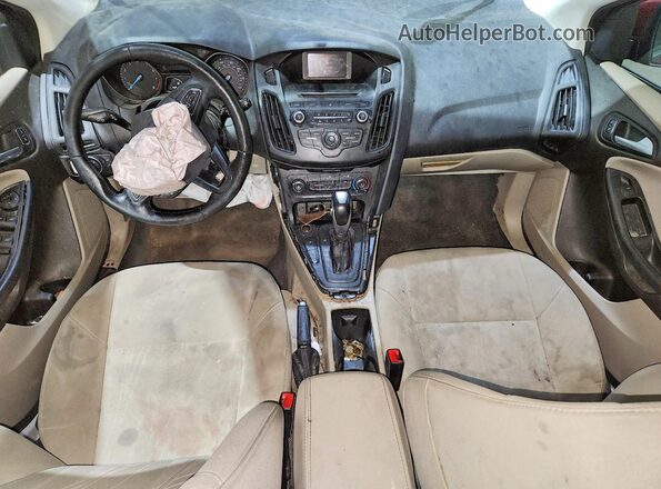 1FADP3K29GL394142 2016 FORD FOCUS Burgundy Вид панелі приладів