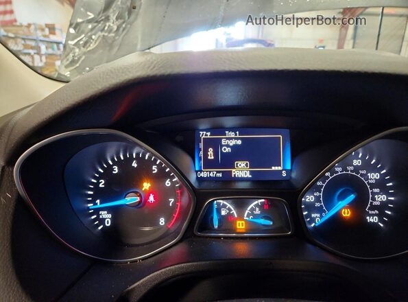 1FADP3K29HL303940 2017 FORD FOCUS Gray Widok zestawu wskaźników