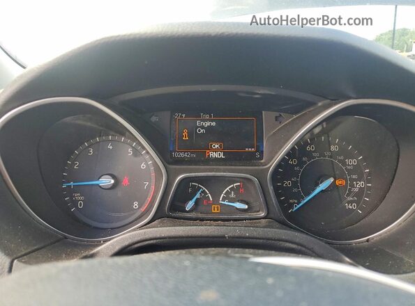 1FADP3K29JL242692 2018 FORD FOCUS Gray Вид щитка приладів