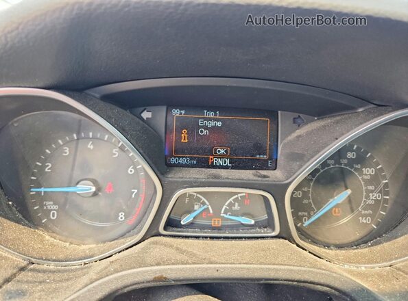 1FADP3K29JL266510 2018 FORD FOCUS Blue Instrument cluster view