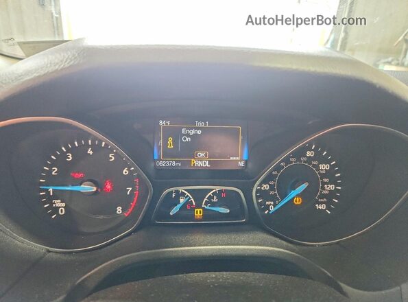1FADP3K29JL297644 2018 FORD FOCUS Black Vista del cuadro de instrumentos