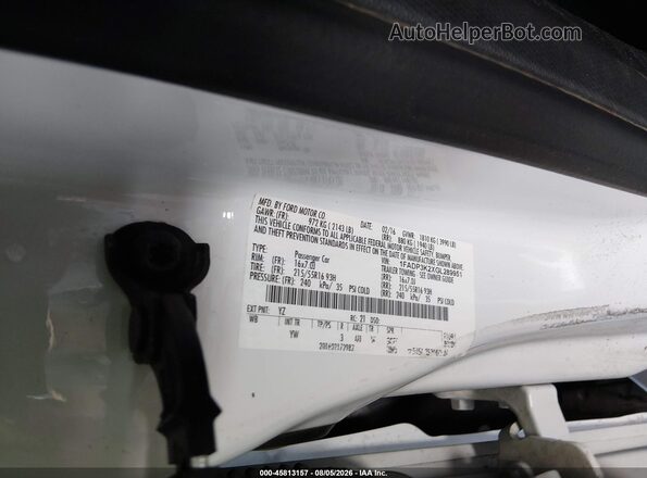 1FADP3K2XGL289951 2016 FORD FOCUS Белый Вид подкапотного пространства