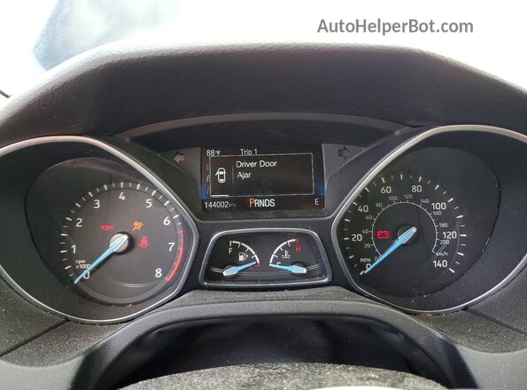 1FADP3K2XGL302522 2016 FORD FOCUS Black Vista del cuadro de instrumentos