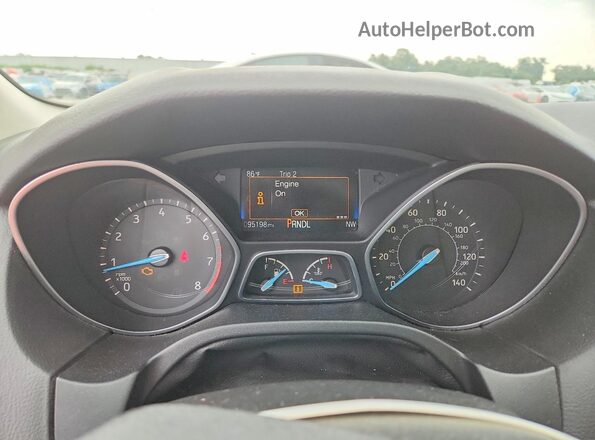1FADP3K2XHL262217 2017 FORD FOCUS Gray Instrument cluster view