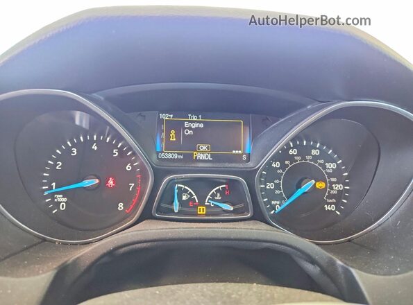 1FADP3K2XJL313141 2018 FORD FOCUS Gray Instrument cluster view