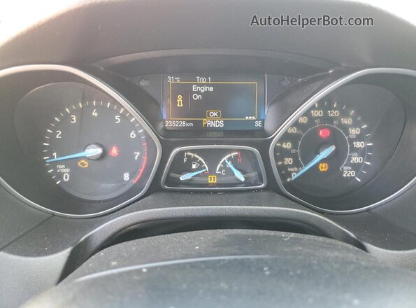 1FADP3KE8GL333617 2016 FORD FOCUS Black Widok zestawu wskaźników