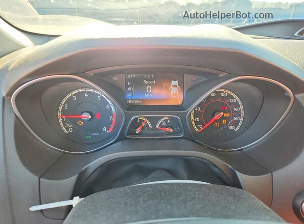 1FADP3L90GL230807 2016 FORD FOCUS Black Vista del cuadro de instrumentos