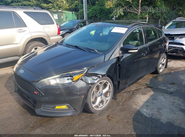 1FADP3L91GL335159 2016 FORD FOCUS ST Black Առջևի ձախ երեք քառորդ տեսարան
