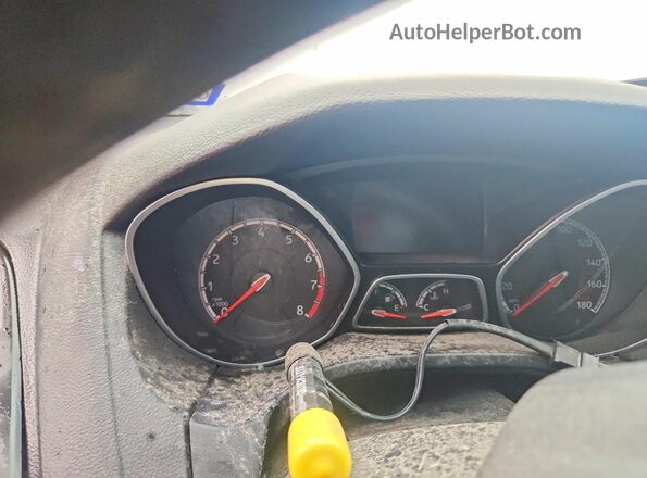 1FADP3L91JL229558 2018 FORD FOCUS Gray Вид щитка приладів