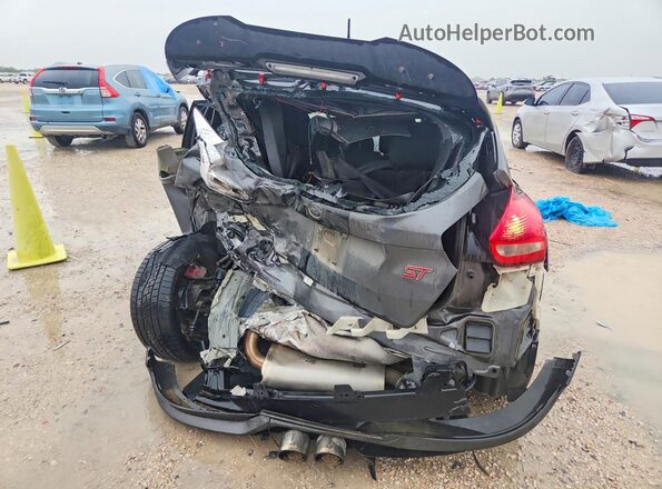 1FADP3L91JL229558 2018 FORD FOCUS Gray Вид ззаду