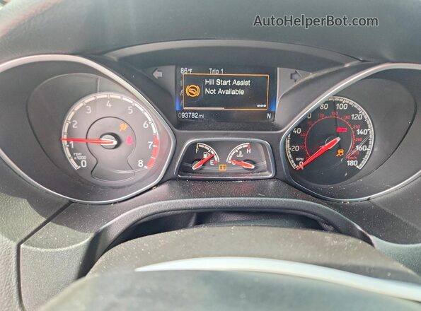 1FADP3L92HL235203 2017 FORD FOCUS Black ხელსაწყოთა პანელის ხედი