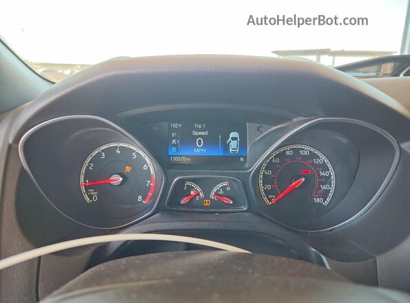 1FADP3L93GL315558 2016 FORD FOCUS Gray Widok zestawu wskaźników