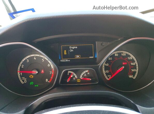 1FADP3L93GL362976 2016 FORD FOCUS Blue Widok zestawu wskaźników