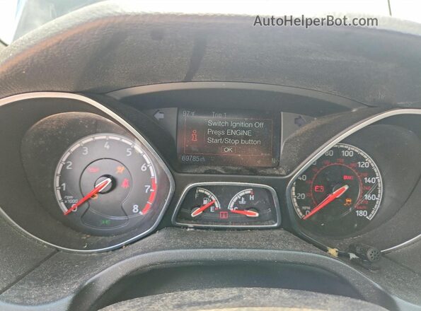 1FADP3L94JL306911 2018 FORD FOCUS Gray Սարքավորումների վահանակի տեսք