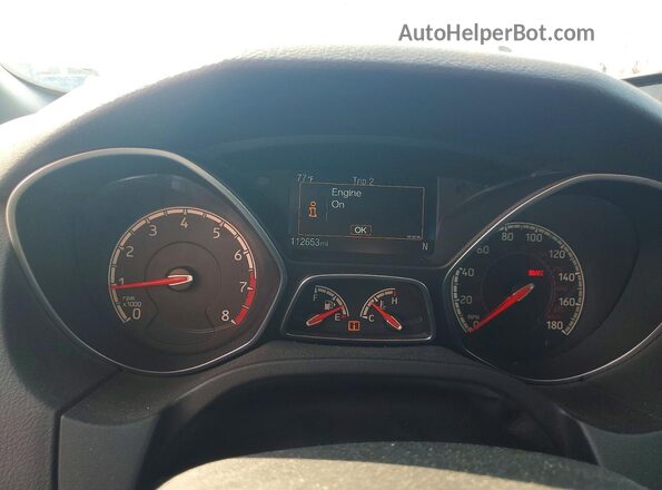 1FADP3L94JL310828 2018 FORD FOCUS Gray Widok zestawu wskaźników