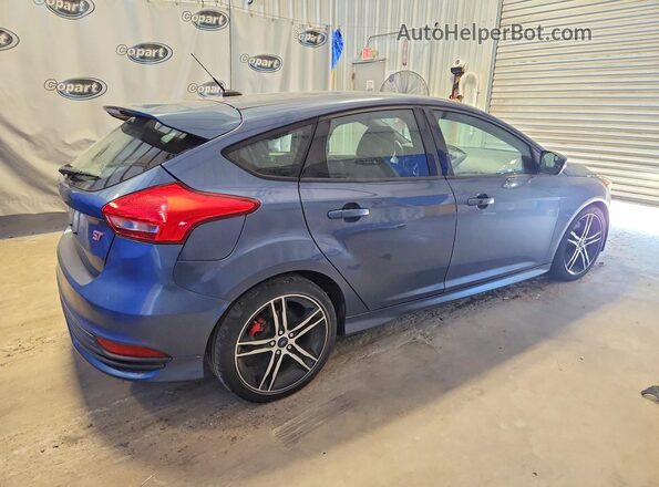 1FADP3L99JL245457 2018 FORD FOCUS Синий Задняя правая четверть