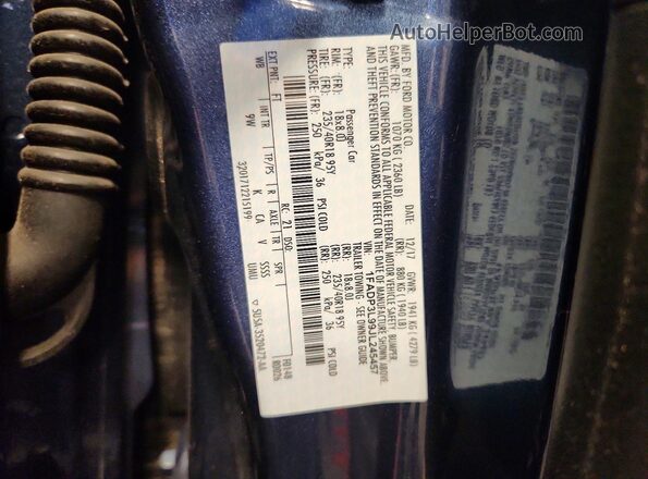 1FADP3L99JL245457 2018 FORD FOCUS Синий Панорамный вид салона 360°