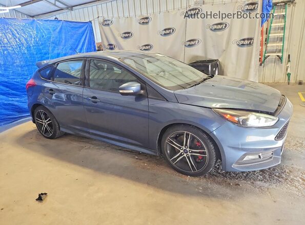 1FADP3L99JL245457 2018 FORD FOCUS Синий Передняя правая четверть