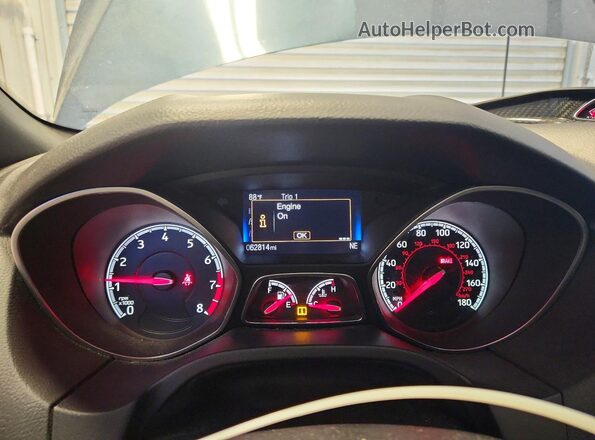 1FADP3L99JL245457 2018 FORD FOCUS Синий Вид щитка приборов