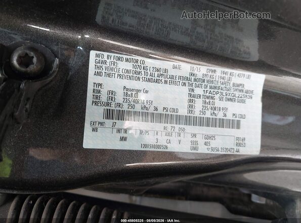 1FADP3L9XGL225839 2016 FORD FOCUS ST Gray Вид підкапотного простору