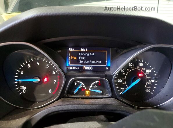 1FADP3M20HL330604 2017 FORD FOCUS Black ხელსაწყოთა პანელის ხედი