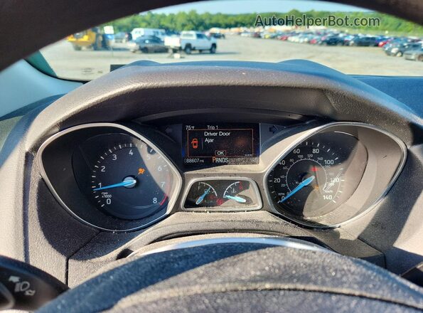 1FADP3M21JL221154 2018 FORD FOCUS Blue Instrument cluster view