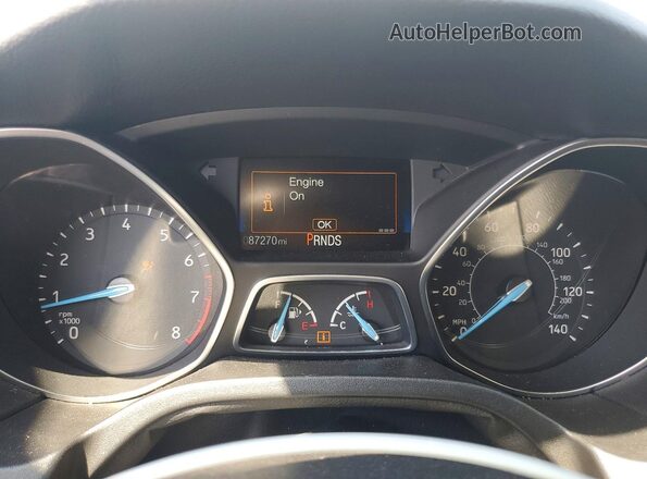 1FADP3M22JL222443 2018 FORD FOCUS Gray ხელსაწყოთა პანელის ხედი