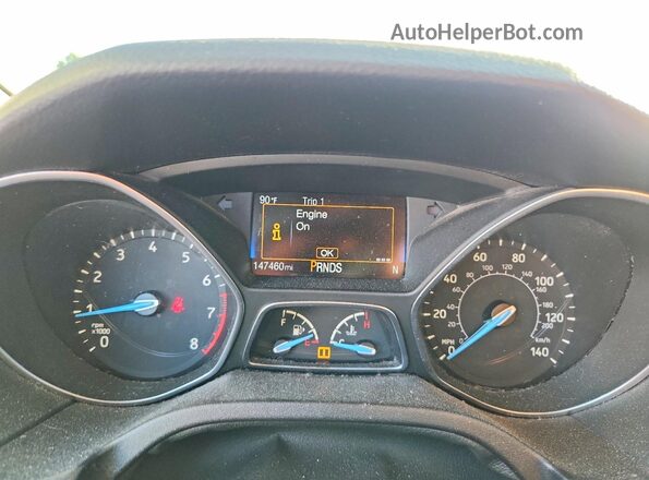 1FADP3M23HL219657 2017 FORD FOCUS Black Instrument cluster view