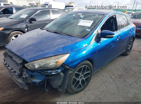 1FADP3M23JL201195 2018 FORD FOCUS Синий Передняя левая четверть
