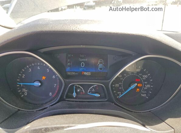 1FADP3M24JL241060 2018 FORD FOCUS Gray Instrument cluster view