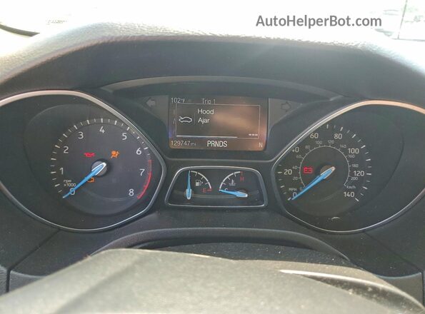 1FADP3M28HL213739 2017 FORD FOCUS White Instrument cluster view