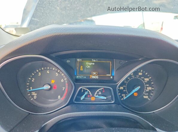 1FADP3M28JL265863 2018 FORD FOCUS Black Instrument cluster view