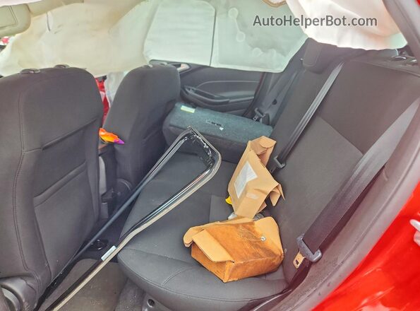 1FADP3M29HL336966 2017 FORD FOCUS Red Rear seats view