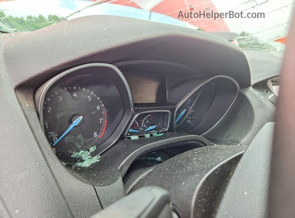 1FADP3M29HL336966 2017 FORD FOCUS Red Instrument cluster view
