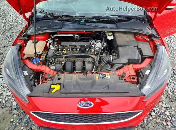 1FADP3M29HL336966 2017 FORD FOCUS Red Rear interior view