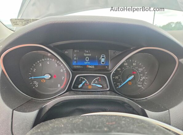 1FADP3N20JL273566 2018 FORD FOCUS Black Widok zestawu wskaźników